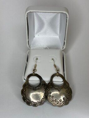Silver Concho Earrings